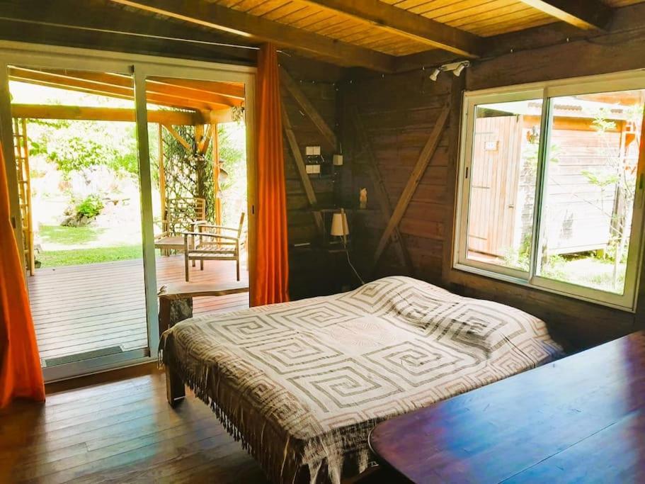 Magnifique Maison & En Bois Dans Jardin Tropical Proche Rivieres Et Foret