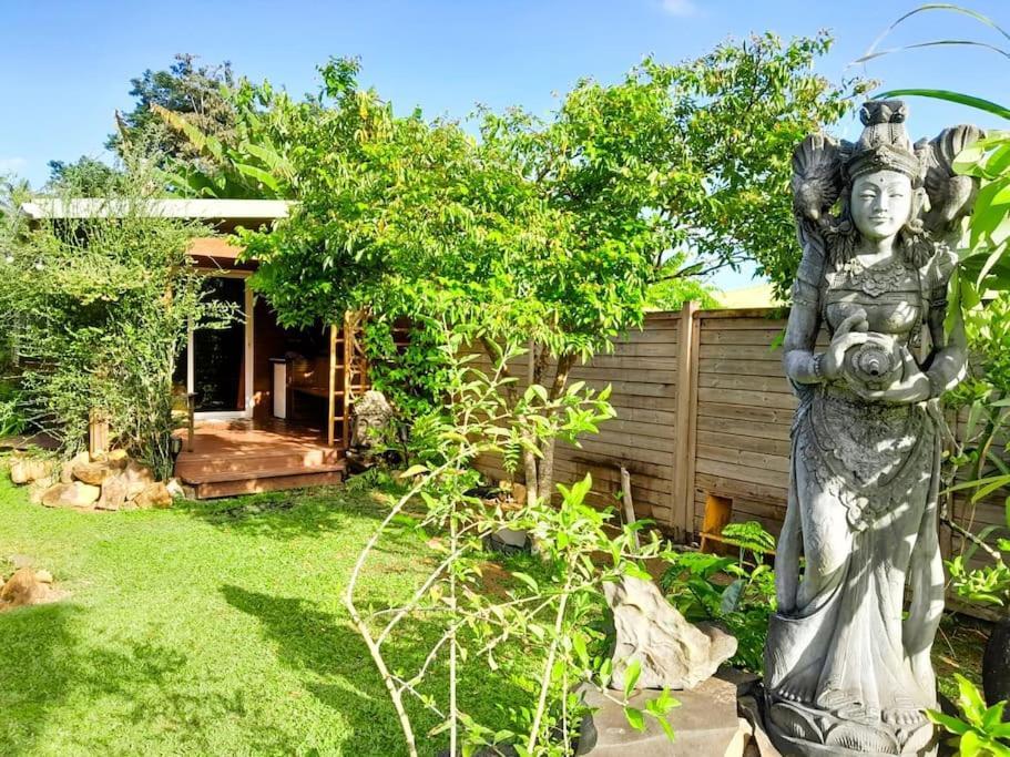 Magnifique Maison & En Bois Dans Jardin Tropical Proche Rivieres Et Foret