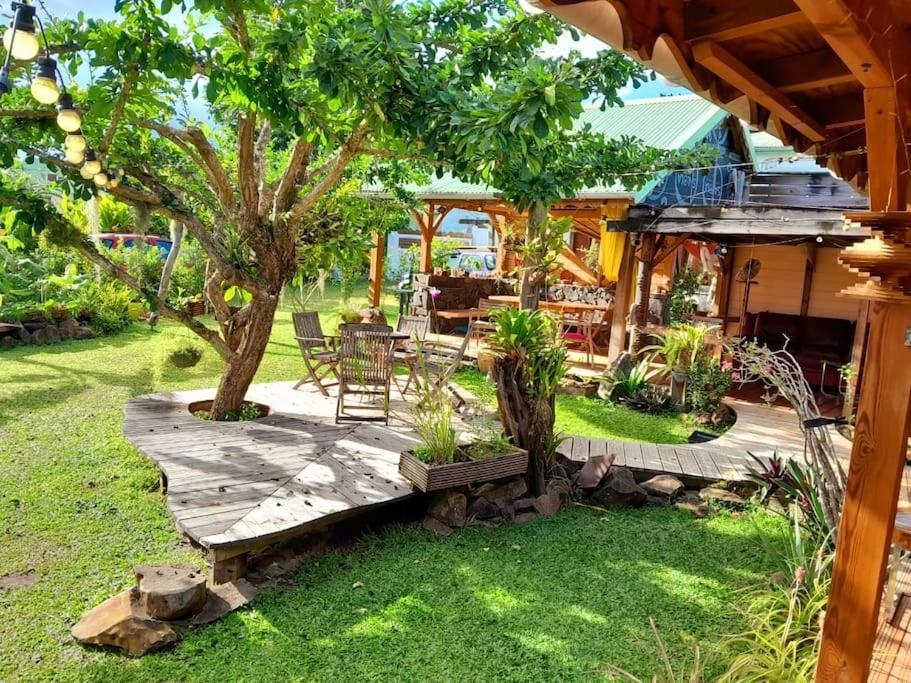 Magnifique Maison & En Bois Dans Jardin Tropical Proche Rivieres Et Foret Hébergement de vacances Lamentin