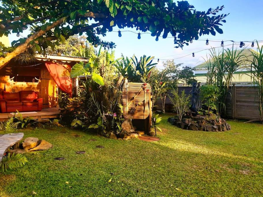 Magnifique Maison & En Bois Dans Jardin Tropical Proche Rivieres Et Foret Lamentin