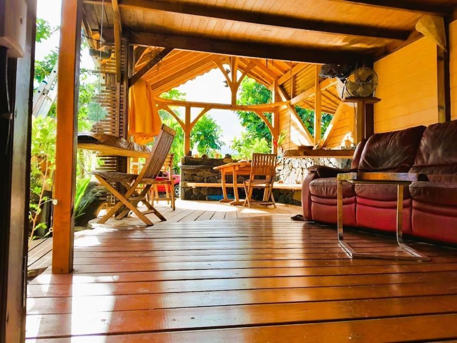 Magnifique Maison & En Bois Dans Jardin Tropical Proche Rivieres Et Foret