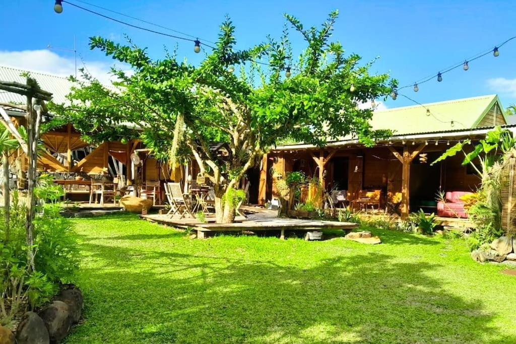 Magnifique Maison & En Bois Dans Jardin Tropical Proche Rivieres Et Foret